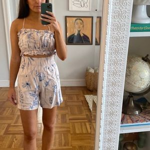 H & M two piece linen set